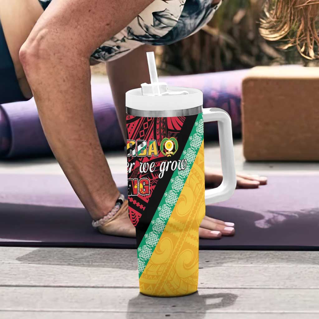 Love Torba PNG Day Tumbler With Handle Together We Grow - Polynesian Pride