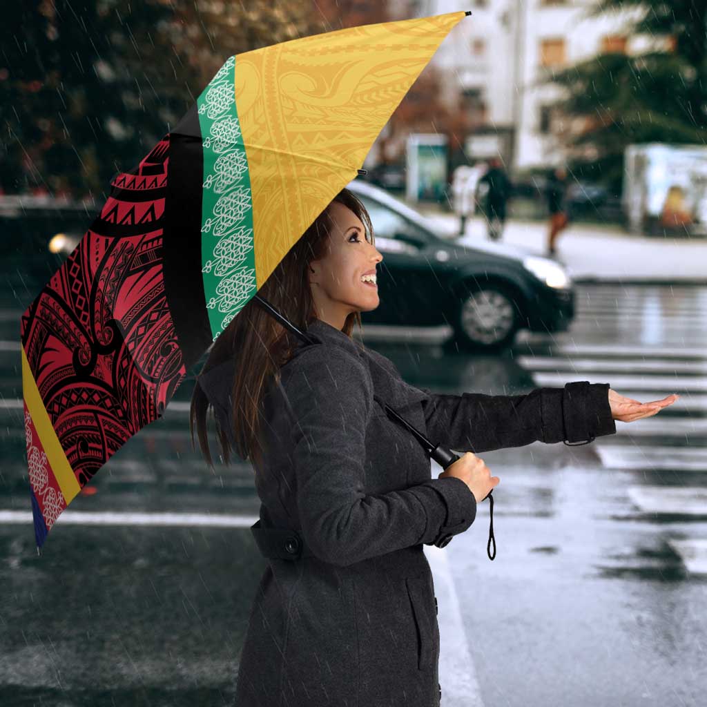 Love Torba PNG Day Umbrella Together We Grow - Polynesian Pride