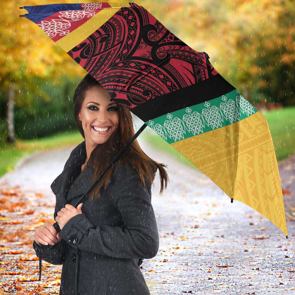 Love Torba PNG Day Umbrella Together We Grow - Polynesian Pride
