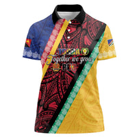 Love Torba PNG Day Women Polo Shirt Together We Grow - Polynesian Pride