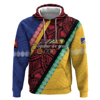 Love Torba PNG Day Zip Hoodie Together We Grow - Polynesian Pride