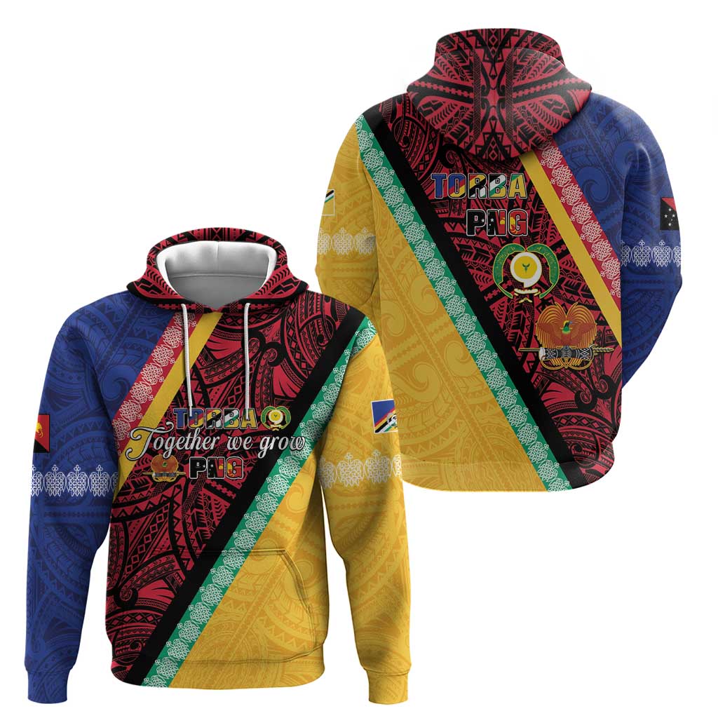 Love Torba PNG Day Zip Hoodie Together We Grow - Polynesian Pride