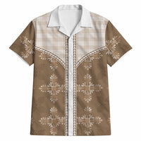 Beige Hawaii Paniolo Quilt Motif Hawaiian Shirt LT05 Beige - Polynesian Pride