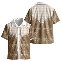 Beige Hawaii Paniolo Quilt Motif Kid Hawaiian Shirt LT05 - Polynesian Pride
