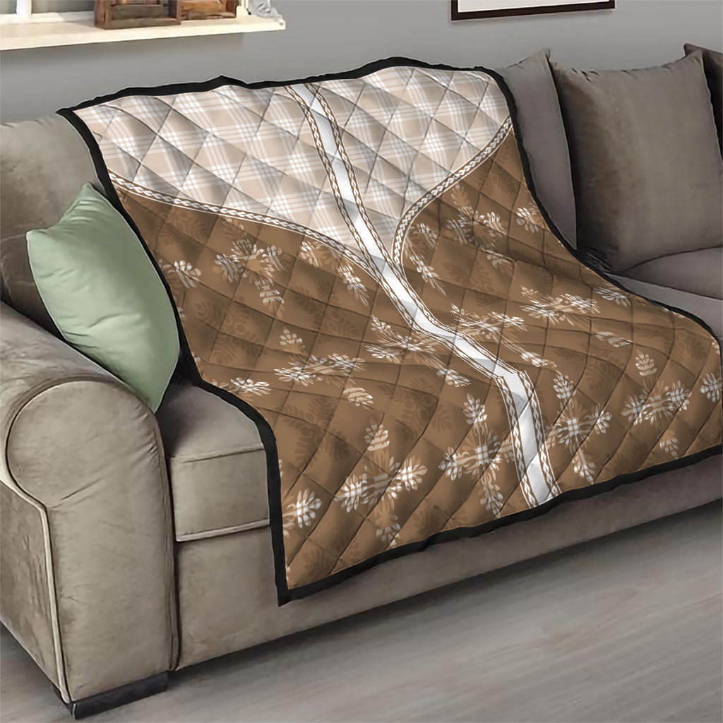 Beige Hawaii Paniolo Quilt Motif Quilt LT05 - Polynesian Pride
