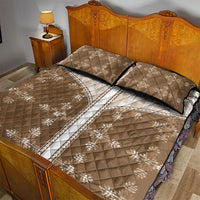 Beige Hawaii Paniolo Quilt Motif Quilt Bed Set LT05 - Polynesian Pride