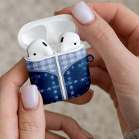 Blue Hawaii Paniolo Quilt Motif AirPods Case LT05 - Polynesian Pride