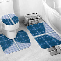 Blue Hawaii Paniolo Quilt Motif Bathroom Set LT05 Mat Set Only (3 pcs) One Size Blue - Polynesian Pride