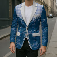 Blue Hawaii Paniolo Quilt Motif Blazer LT05 - Polynesian Pride
