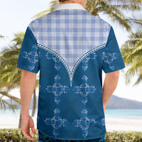 Blue Hawaii Paniolo Quilt Motif Hawaiian Shirt LT05 - Polynesian Pride