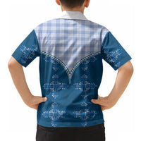 Blue Hawaii Paniolo Quilt Motif Hawaiian Shirt LT05 - Polynesian Pride