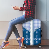 Blue Hawaii Paniolo Quilt Motif Luggage Cover LT05 - Polynesian Pride