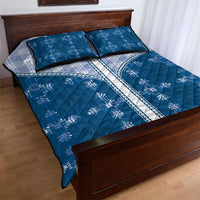 Blue Hawaii Paniolo Quilt Motif Quilt Bed Set LT05 - Polynesian Pride
