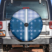 Blue Hawaii Paniolo Quilt Motif Spare Tire Cover LT05 Blue - Polynesian Pride