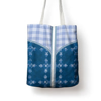 Blue Hawaii Paniolo Quilt Motif Tote Bag LT05 - Polynesian Pride