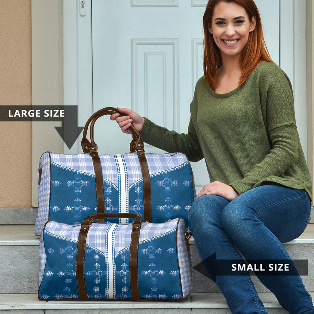 Blue Hawaii Paniolo Quilt Motif Travel Bag LT05 - Polynesian Pride