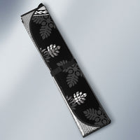 Black Hawaii Paniolo Quilt Motif Auto Sun Shade LT05 - Polynesian Pride