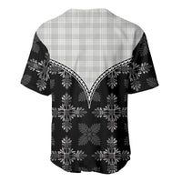 Black Hawaii Paniolo Quilt Motif Baseball Jersey LT05 - Polynesian Pride