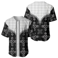 Black Hawaii Paniolo Quilt Motif Baseball Jersey LT05 - Polynesian Pride