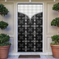Black Hawaii Paniolo Quilt Motif Door Cover LT05 Black - Polynesian Pride