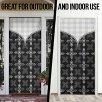 Black Hawaii Paniolo Quilt Motif Door Cover LT05 - Polynesian Pride