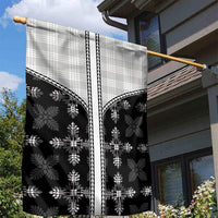Black Hawaii Paniolo Quilt Motif Garden Flag LT05 - Polynesian Pride
