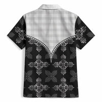 Black Hawaii Paniolo Quilt Motif Hawaiian Shirt LT05 - Polynesian Pride
