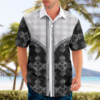 Black Hawaii Paniolo Quilt Motif Hawaiian Shirt LT05 - Polynesian Pride