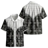 Black Hawaii Paniolo Quilt Motif Kid Hawaiian Shirt LT05 - Polynesian Pride