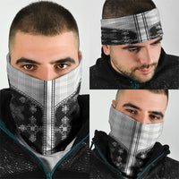 Black Hawaii Paniolo Quilt Motif Neck Gaiter LT05 - Polynesian Pride