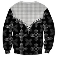 Black Hawaii Paniolo Quilt Motif Sweatshirt LT05 - Polynesian Pride