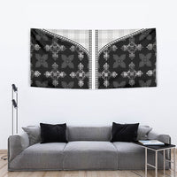 Black Hawaii Paniolo Quilt Motif Tapestry LT05 - Polynesian Pride
