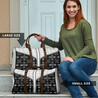 Black Hawaii Paniolo Quilt Motif Travel Bag LT05 - Polynesian Pride