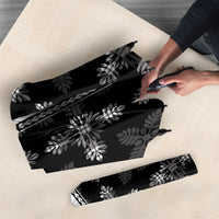 Black Hawaii Paniolo Quilt Motif Umbrella LT05 - Polynesian Pride