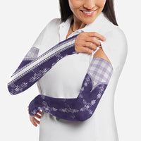 Purple Hawaii Paniolo Quilt Motif Arm Sleeves LT05 - Polynesian Pride