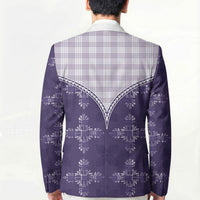 Purple Hawaii Paniolo Quilt Motif Blazer LT05 - Polynesian Pride