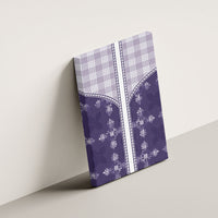 Purple Hawaii Paniolo Quilt Motif Canvas Wall Art LT05 - Polynesian Pride