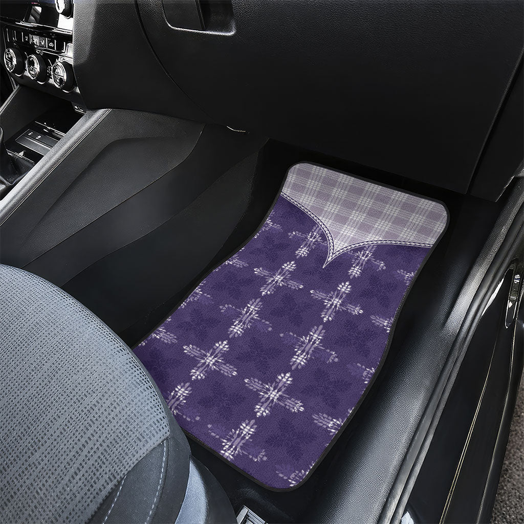 Purple Hawaii Paniolo Quilt Motif Car Mats LT05 - Polynesian Pride