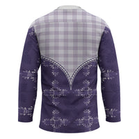Purple Hawaii Paniolo Quilt Motif Hockey Jersey LT05 - Polynesian Pride