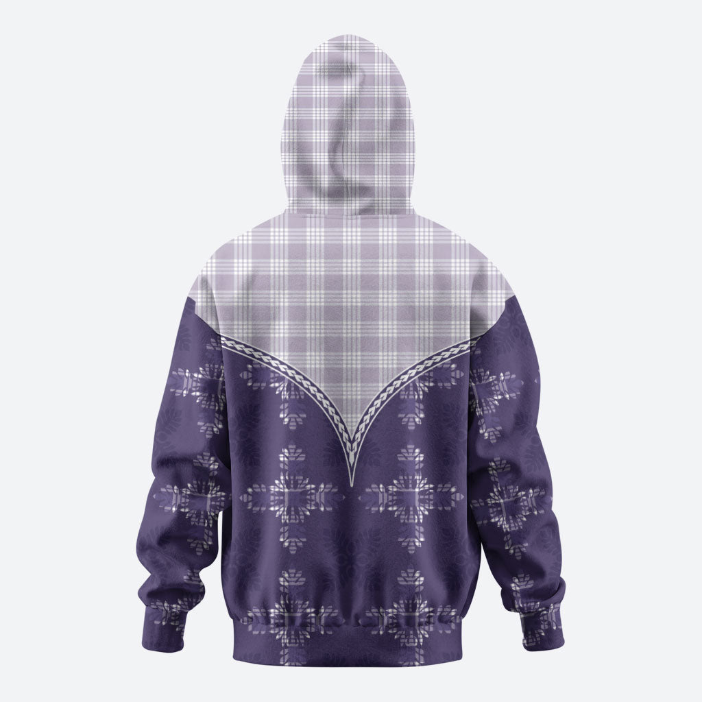 Purple Hawaii Paniolo Quilt Motif Hoodie LT05 - Polynesian Pride
