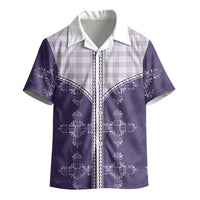 Purple Hawaii Paniolo Quilt Motif Kid Hawaiian Shirt LT05 - Polynesian Pride