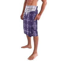 Purple Hawaii Paniolo Quilt Motif Lavalava LT05 - Polynesian Pride