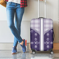 Purple Hawaii Paniolo Quilt Motif Luggage Cover LT05 - Polynesian Pride