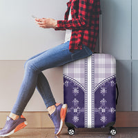 Purple Hawaii Paniolo Quilt Motif Luggage Cover LT05 - Polynesian Pride