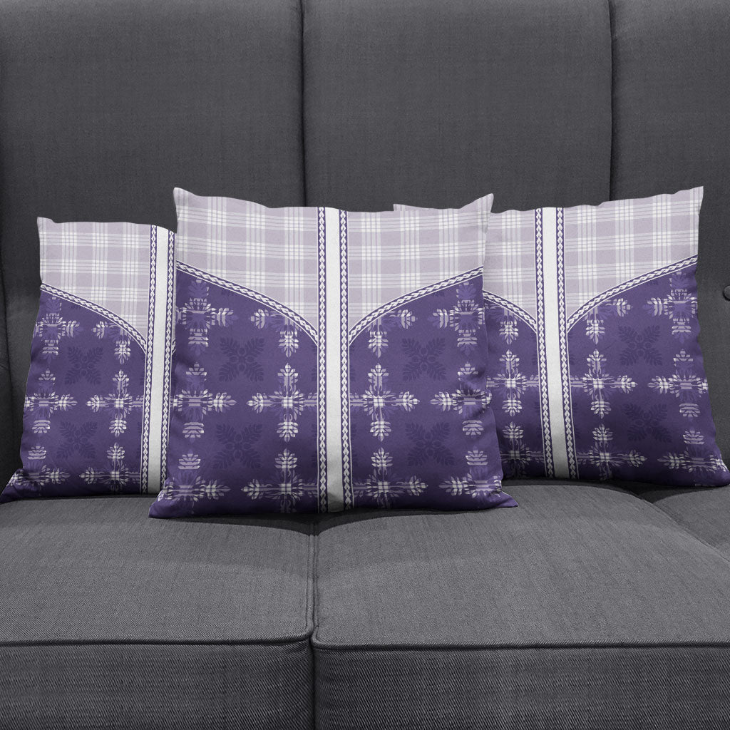 Purple Hawaii Paniolo Quilt Motif Pillow Cover LT05 - Polynesian Pride
