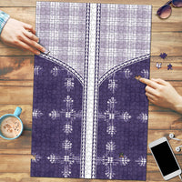 Purple Hawaii Paniolo Quilt Motif Puzzle LT05 Purple - Polynesian Pride