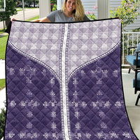 Purple Hawaii Paniolo Quilt Motif Quilt LT05 Purple - Polynesian Pride