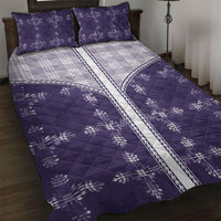 Purple Hawaii Paniolo Quilt Motif Quilt Bed Set LT05 Purple - Polynesian Pride