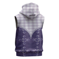 Purple Hawaii Paniolo Quilt Motif Sleeveless Hoodie LT05 - Polynesian Pride