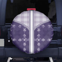 Purple Hawaii Paniolo Quilt Motif Spare Tire Cover LT05 No hole Purple - Polynesian Pride